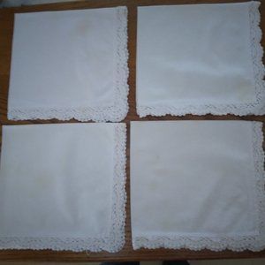 Linen, with Lace Edges, 4 items